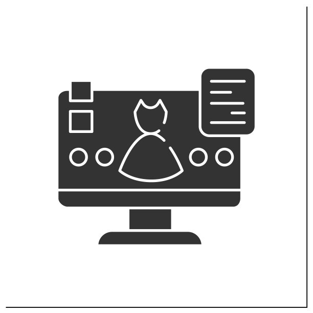 时尚博客字形图标图片下载