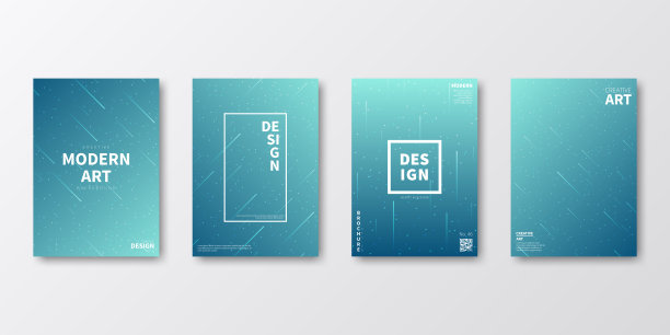 宣传册模板排版，蓝色封面设计，商业年报，传单，杂志图片下载