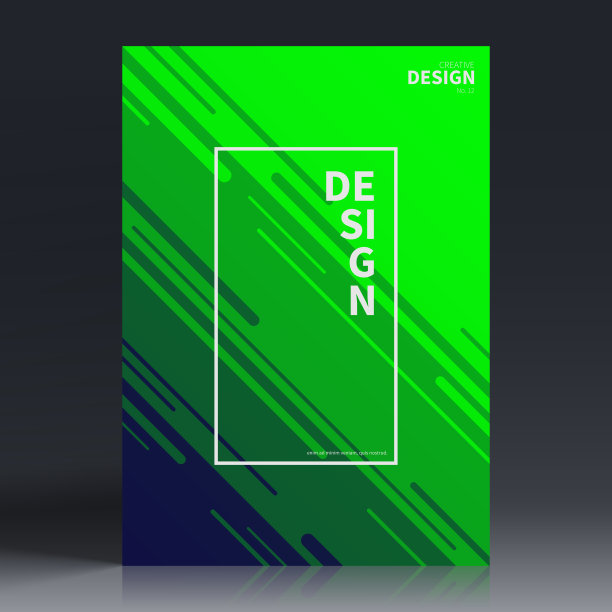 宣传册模板排版，绿色封面设计，企业年报，传单，杂志图片下载