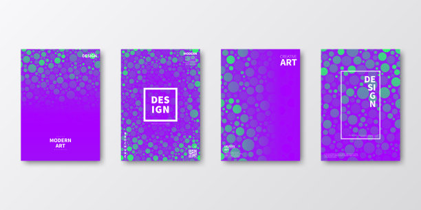 宣传册模板排版，紫色封面设计，企业年报，传单，杂志图片下载