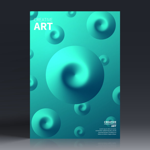 宣传册模板排版，绿色封面设计，企业年报，传单，杂志图片下载