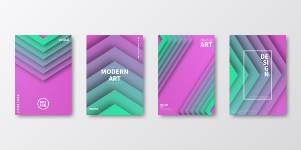 宣传册模板排版，紫色封面设计，企业年报，传单，杂志图片下载