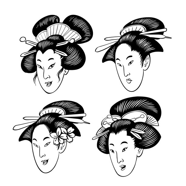 日本艺妓头套装图片下载