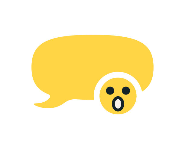 表情符号对言论泡沫的反应图片下载