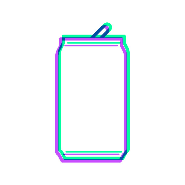 可以。图标与两种颜色叠加在白色背景上图片下载