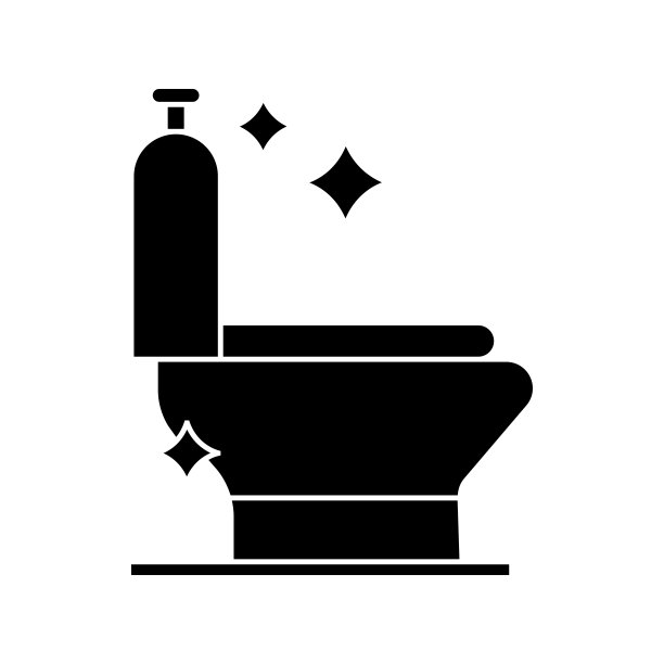 厕所清洁图标固体风格。矢量图标设计元素的网页，移动应用程序，UI, UX设计图片下载