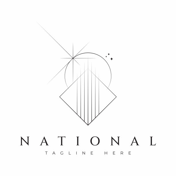 摘要大厦几何符号符号专业全球网络未来主义理念图片下载