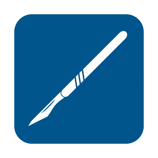 医用手术刀图标。医院手术刀牌说明图片下载