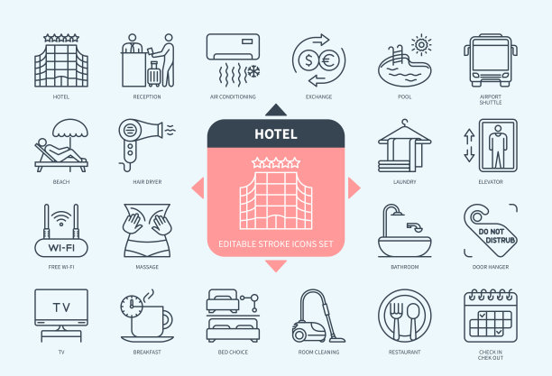 酒店图标设置与描述图片下载