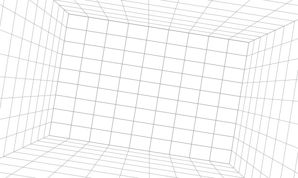 复古科幻背景未来景观的80年代。数字网络表面。适合80年代风格的设计，空的网格空间，标识的地方，赛博朋克复古的未来主义风格，房间图片下载