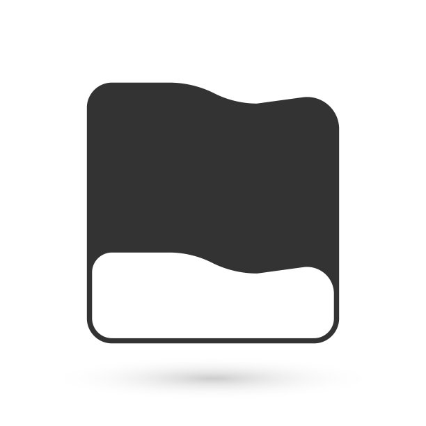 灰色矩形枕头图标孤立在白色背景。缓解的迹象。骨科枕头。向量图片下载