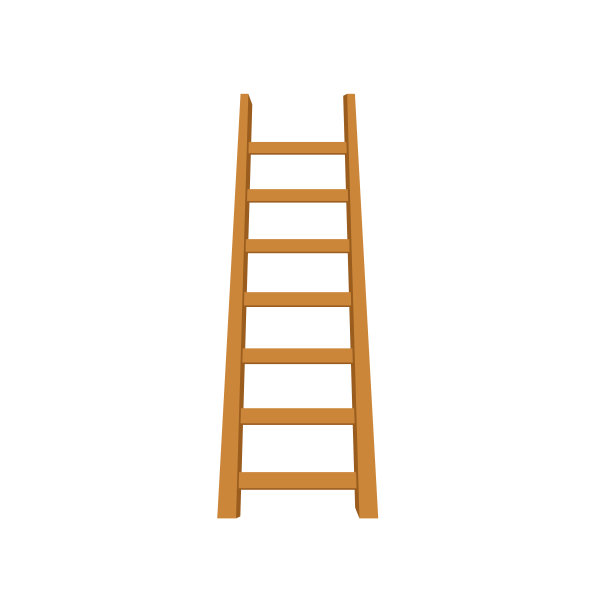 木制楼梯或阶梯的国内和建设需要矢量图标的网页设计孤立的白色背景图片下载