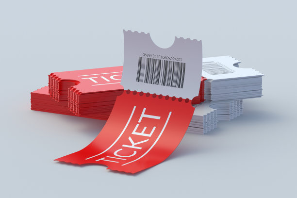 电影院、剧院、演出和其他娱乐活动的门票。三维渲染图片下载