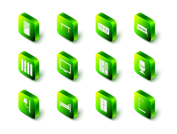 设置木桌、插座、大床图片下载