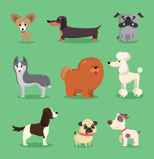 可爱狗狗收藏图片下载