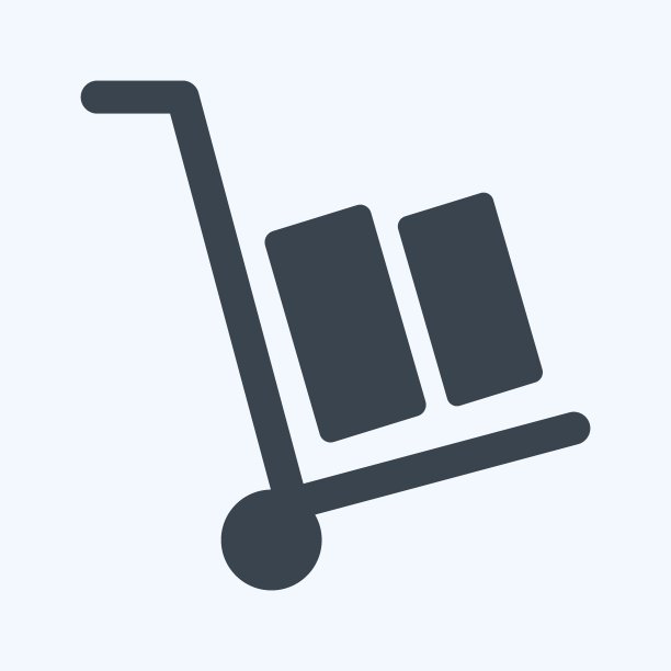 图标物流。适合教育标志。字形风格。简单的设计可编辑。设计模板向量。简单的符号说明图片下载