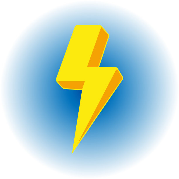 闪电的插图。图片下载