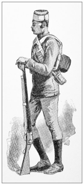 埃及复古旅行照片：埃及士兵图片下载