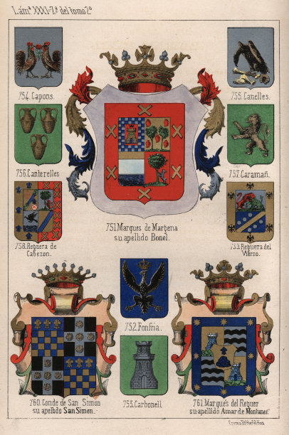 纹章，西班牙的纹章图片下载