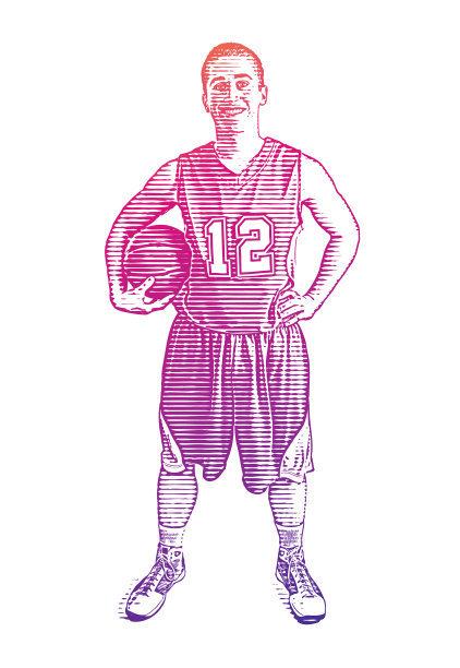 篮球运动员拿着篮球图片下载