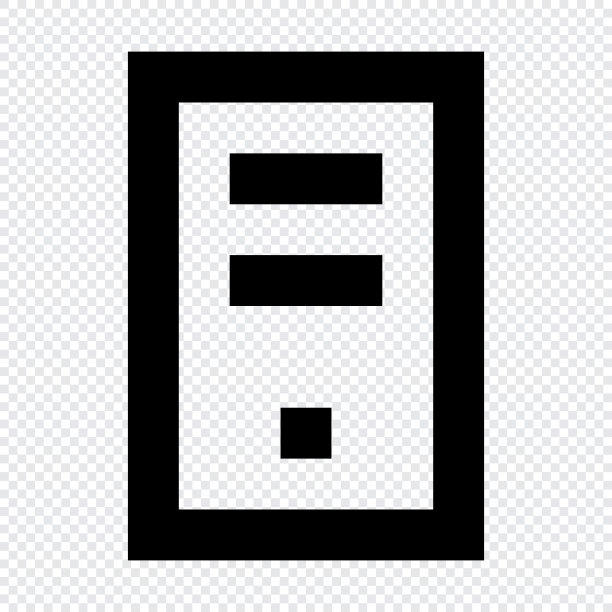 个人电脑图标。适合网站UI设计图片下载