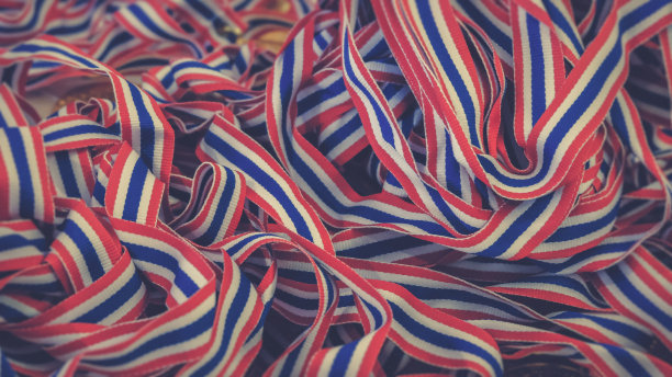 泰国国旗缎带。图片下载