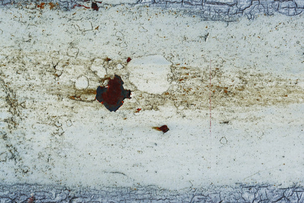 金属墙与剥落的油漆，特写背景照片纹理。图片下载