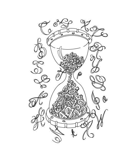 沙漏里面有数字图片下载