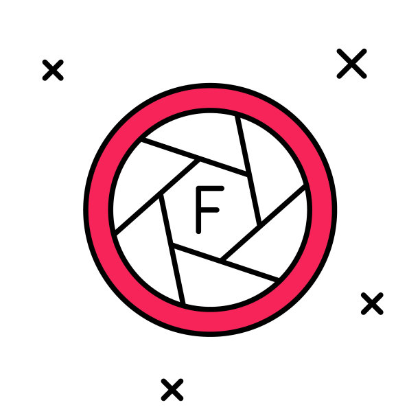 相机快门图标孤立在白色背景上。向量图片下载