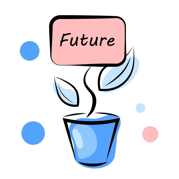 种植在一个有标志的花盆里图片下载