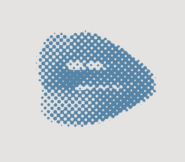 半色调模式女性嘴唇与感官的表达图片下载