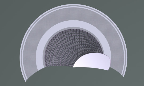 概念建筑的三维剖面图图片下载