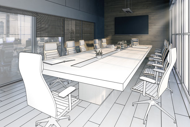 会议室室内设计(概念)-三维可视化图片下载