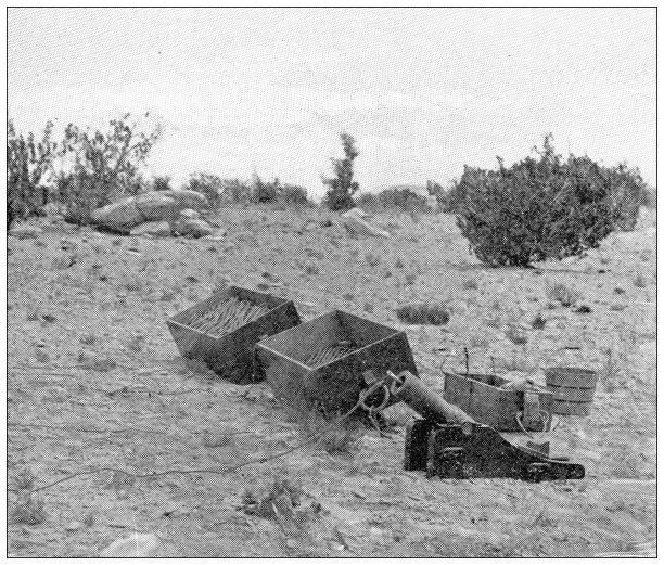 大峡谷的古董旅行照片:大炮和绳索图片下载