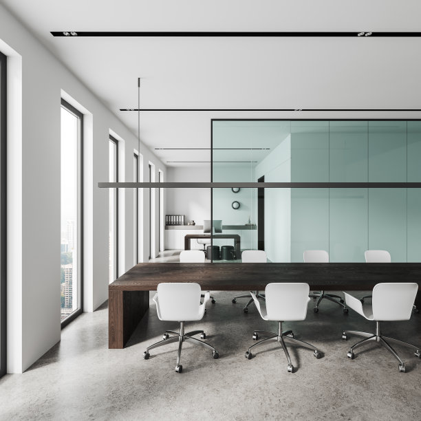 白色会议室和CEO办公室内部图片下载