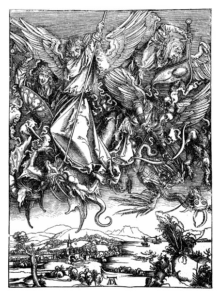 圣迈克尔与龙的战斗图片下载