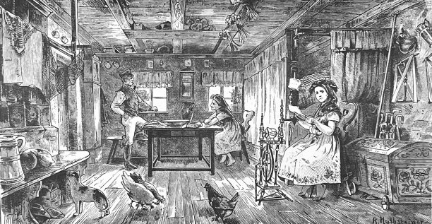 斯普雷瓦尔德农舍，客厅图片下载