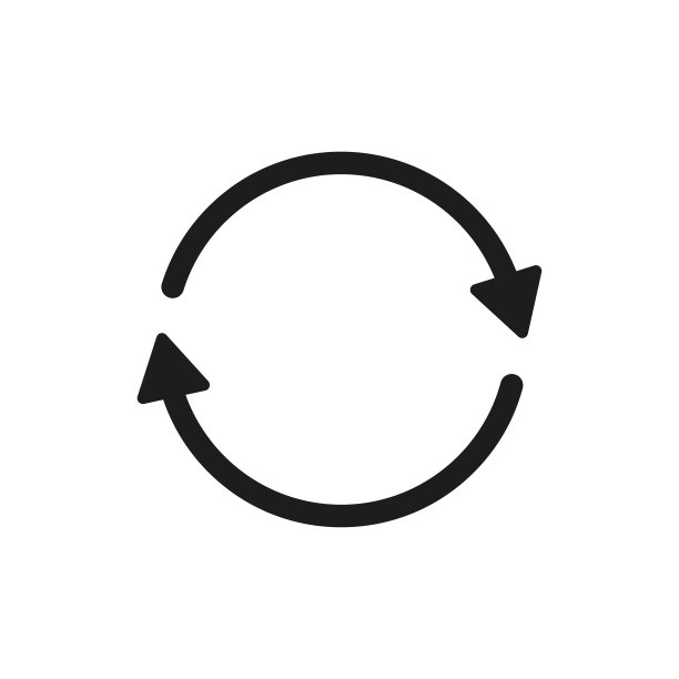 圆形箭头矢量图标。回收图标。圆形矢量箭头图片下载