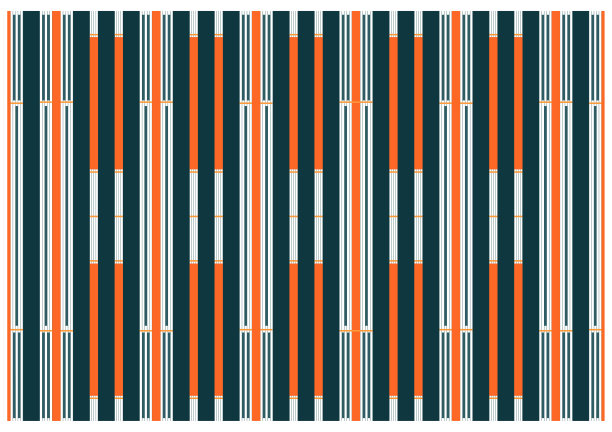 织物图案设计。有棕色、橙色、绿色和白色可供选择，它是一条水平和垂直的直线图片下载