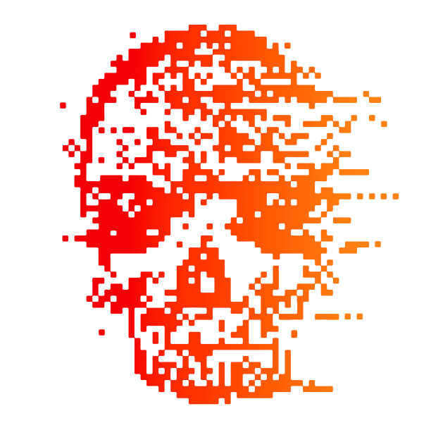 幽灵骷髅像素艺术图片下载