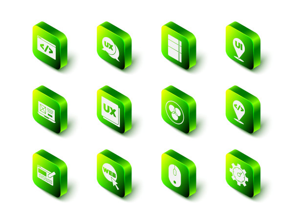 集UI或UX设计，Sketchbook相册，前端开发，网站统计，RGB和CMYK混色，电脑鼠标和图形图标。向量图片下载