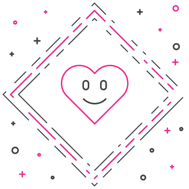 线心图标孤立的白色背景。象征浪漫的连结、加盟、激情与婚礼。情人节快乐。色彩缤纷的轮廓概念。向量图片下载