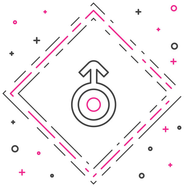 古代占星术符号天王星图标隔离在白色背景。占星术的星球。黄道星座和占星星座。色彩缤纷的轮廓概念。向量图片下载