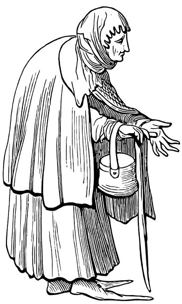 迦密的女人乞讨图片下载