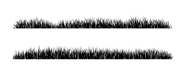 草轮廓图片下载