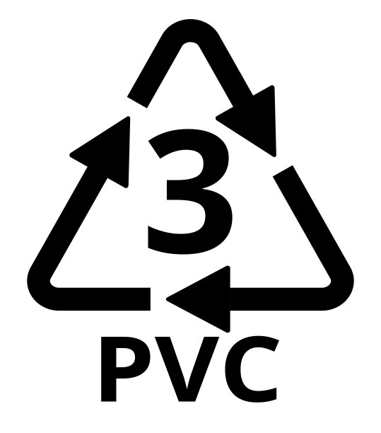 PVC符号插图，黑白背景图片下载