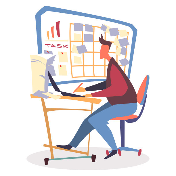 在任务板附近用笔记本电脑工作的人图片下载