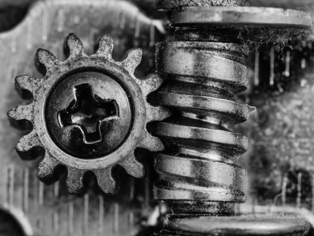 齿轮与螺杆连接图片下载