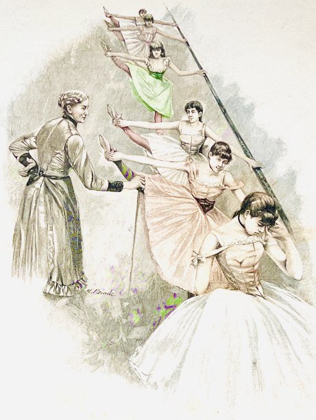 在棒子上芭蕾课图片下载