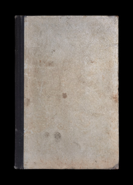 旧脏书封面模型孤立在黑色上图片下载